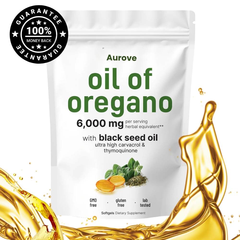 Aurove Oil of Oregano with Black Seed Oil