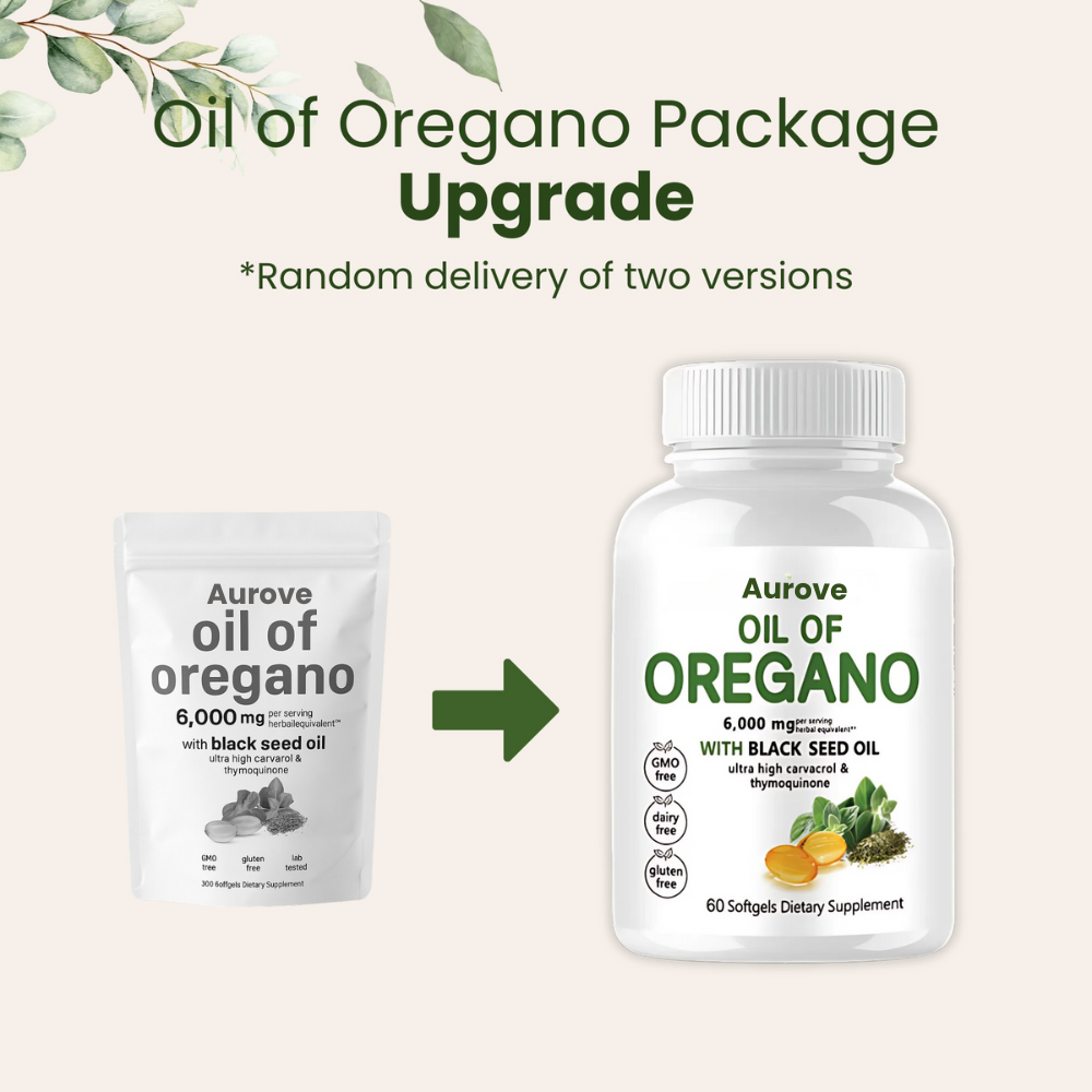 Aurove Oil of Oregano with Black Seed Oil